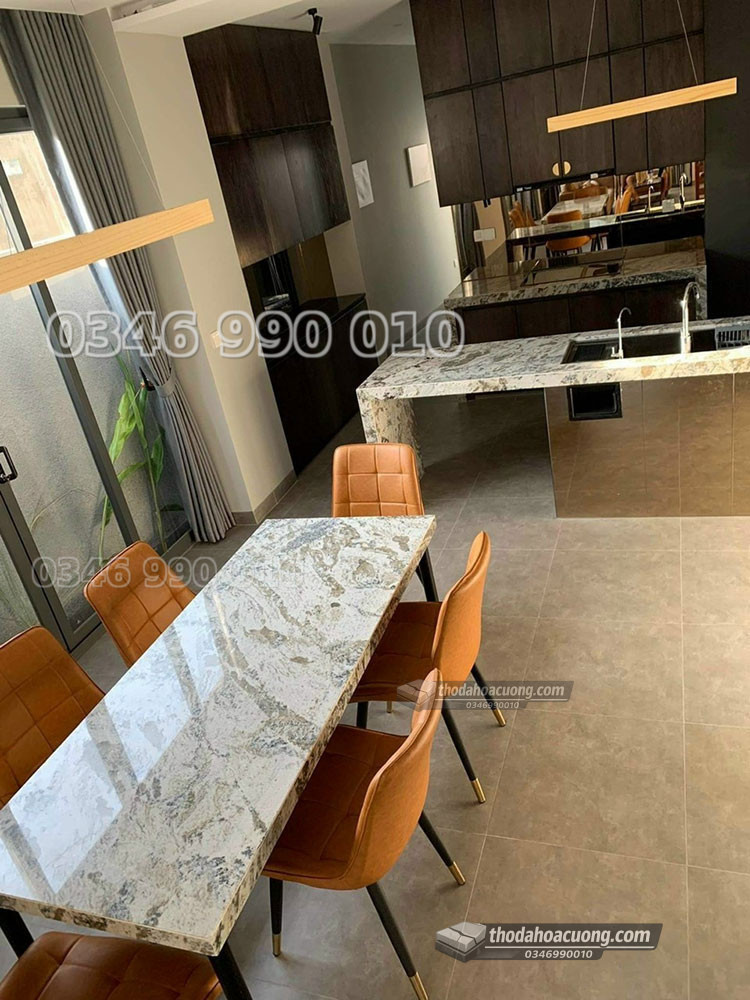 Bếp Đá Granite Azul White