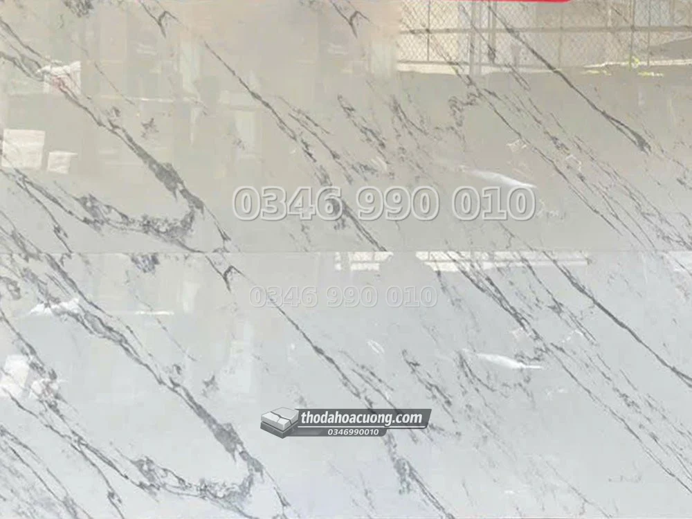 NK012-NK-TR-main Đá Nung Kết Carrara Delta Màu Trắng