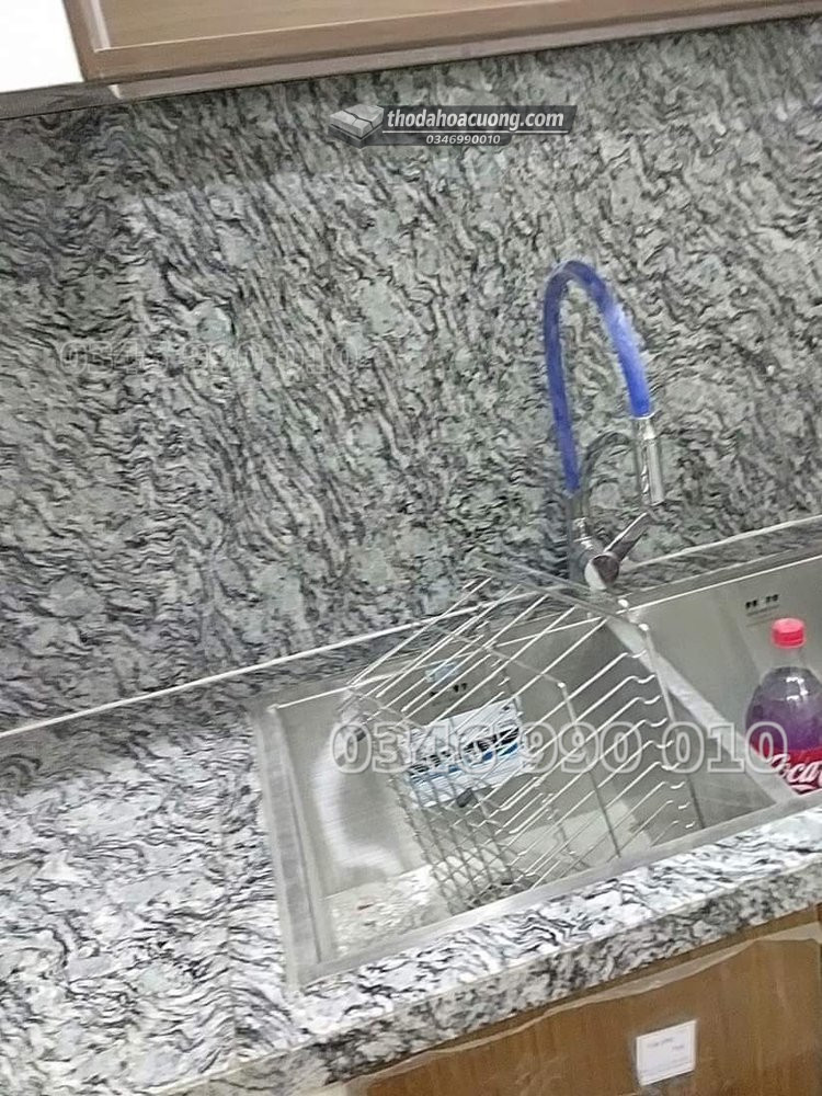 Bếp Đá Granite Trắng Mắt Rồng