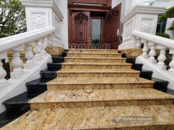 Bậc Cấp Đá Granite Vàng Solarius cao cấp