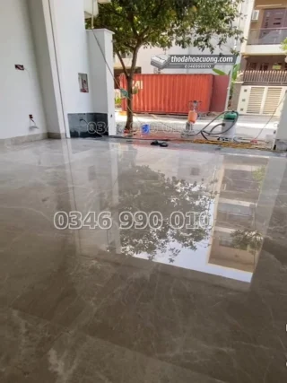 Lát Sàn Đá Marble Grey Line cao cấp