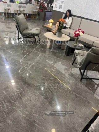 Lát Sàn Đá Marble Grey Line cao cấp