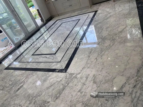 Lát Sàn Đá Marble Trắng Carrara cao cấp