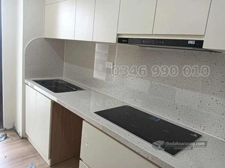 Bếp Đá Nung Kết Khổ Nhỏ Trắng Hạt Gạo cao cấp